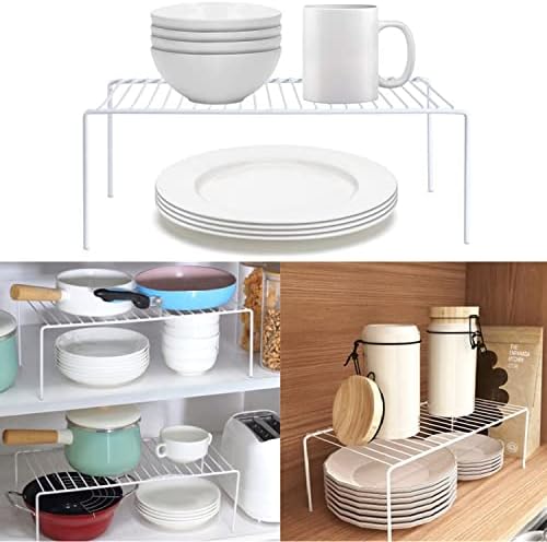 Kitchen Cabinet Shelf Organizer Set of 3, Large (15.7 x 9.4 inch)