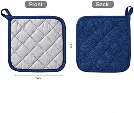 Kitchen Pot Holders Set of 6, 7 x 7 Inch