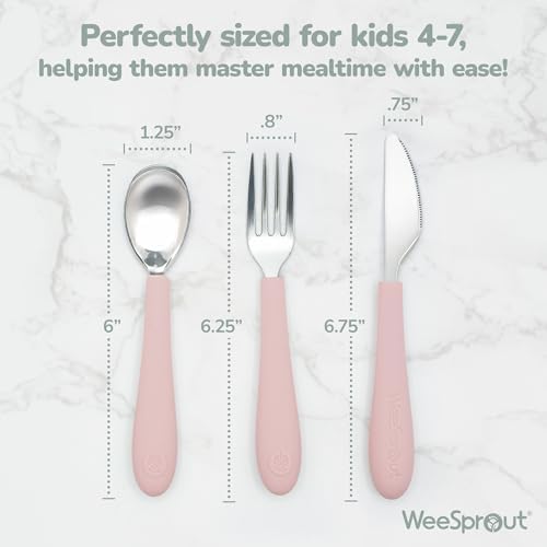 Kids Stainless Steel Utensils Set - Premium 18/8 Grade Silverware Kit