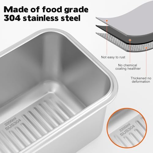 Small Bread Box, Time Recording Bread Storage Container with Lid