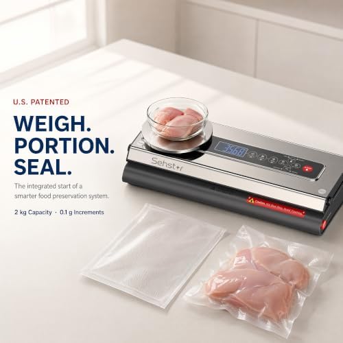 Food Vacuum Sealer with Built-In Scale, 90kPa