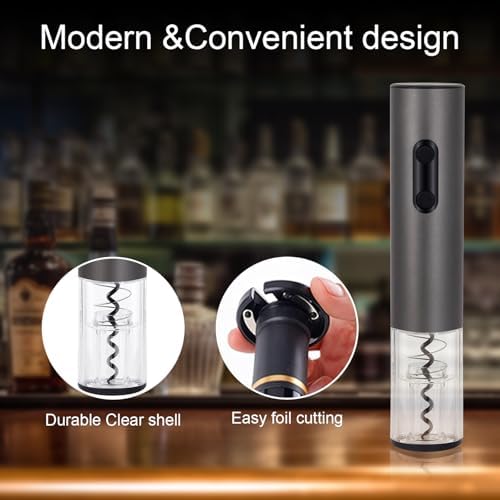 Electric Wine Opener,Rechargeable Automatic Wine Corkscrew with Foil