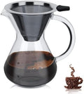 Pour Over Coffee Maker Set with Reusable Stainless Steel Drip Filter