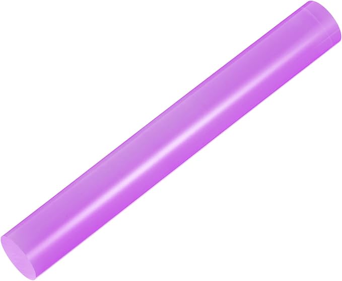 HARFINGTON Acrylic Clay Roller 8 Inch x 1 Inch Solid Non-Stick Plastic Round - Image 3