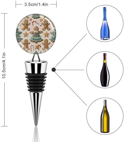 Christmas Dress Wine Stopper Vacuum Alloy Wine Bottle Stopper Reusable