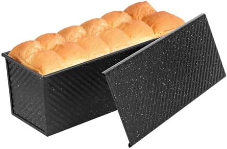 SS&CC Pullman Loaf Pan with Lid 13x4 | 2.2lb Carbon Steel Bread Pan