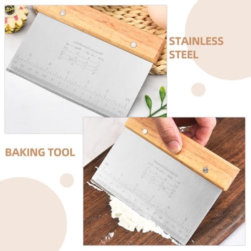 2pcs Stainless Steel Dough Scraper Cutter Tool