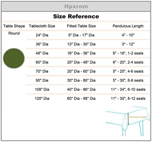 Round Boho Farmhouse Rustic Tablecloth Grey 48 Inch