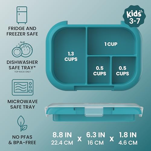 Bentgo Replacement Tray Chill Kids Lunch Box - Reusable 4-Compartment