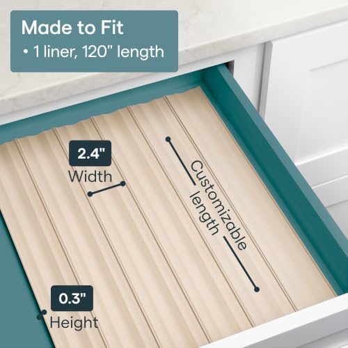 YouCopia SpiceLiner Adjustable Spice Drawer Liner, 10ft Roll