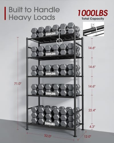 Sakugi 5-Tier Storage Shelves, Black