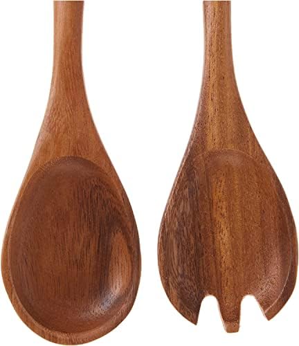 Lipper International Wood Salad Servers for Tossing and Serving