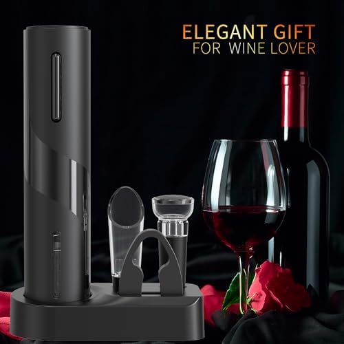 Electric Wine Opener Set, A 4-in-1 Multifunctional Wine Accessory Kit