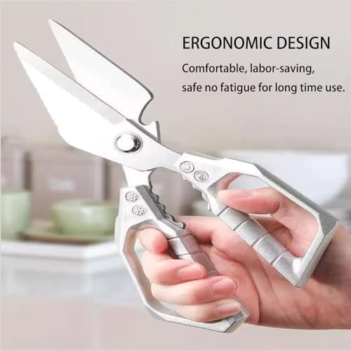 Heavy Duty All Purpose Kitchen Scissors Anti Slip Handle Meat Scissors