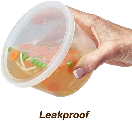 DuraHome Deli Containers with Lids for Food Storage Leakproof