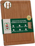 Glue & Formaldehyde-Free,Large Bamboo Cutting Board for Kitchen