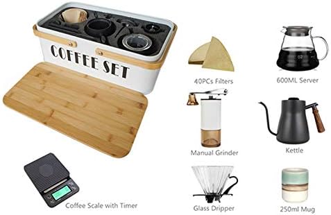 SOTECH Pour Over Coffee Maker Set, Portable Metal Box