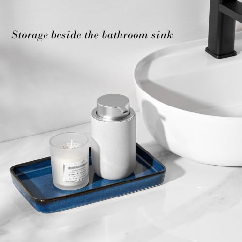10"×6"×1" Vanity Tray, Blue