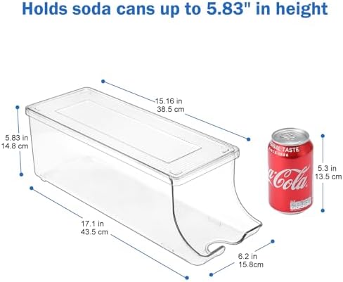 Puricon 2-Pack Soda Can Organizer for Refrigerator