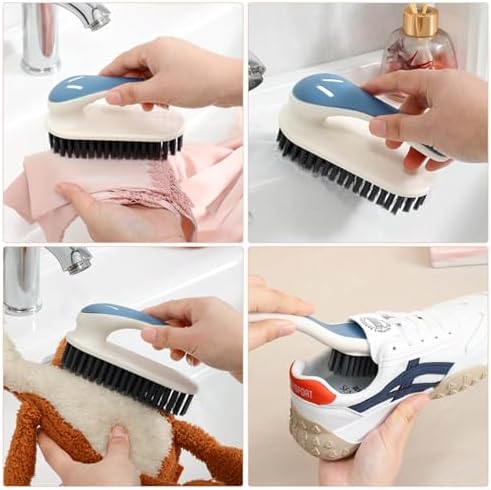 Soft Bristle Scrub Brush, 2 Pack, Blue