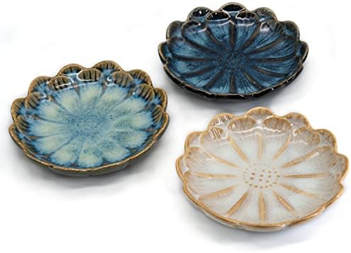 Ceramic Stable Spoon Rest 3PCS Multifunctional Glaze Ceramic Dinner
