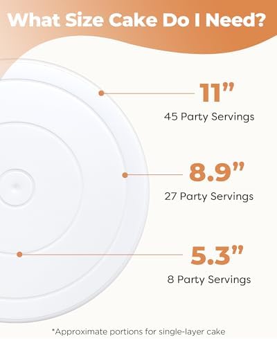 Kootek Cake Stand Turntable for Party, Base Giratoria para Pastele