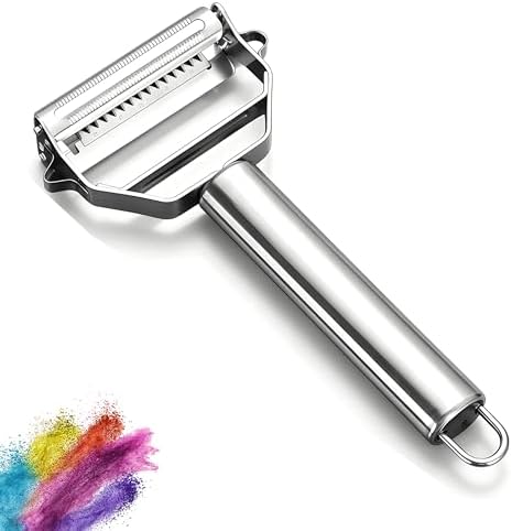 Julienne Vegetable Peelers, Swivel Metal Peeler