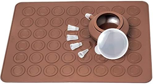 Macaron Silicone Baking Mat Kit, 48 Hole, 4 Nozzles