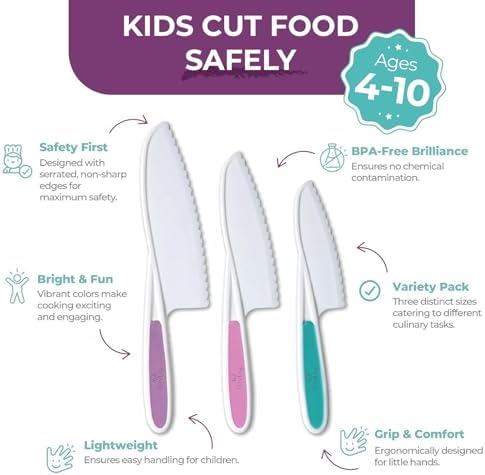 Tovla Jr. Kid Safe Knife Set, Ages 4-12