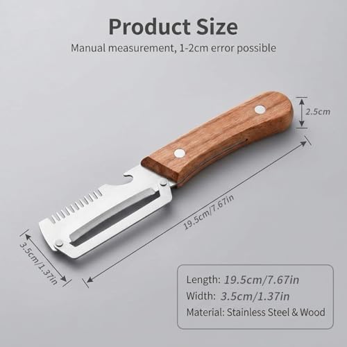 Multi-Functional Vegetable Peeler, 3 in 1 Multi Functional Wooden