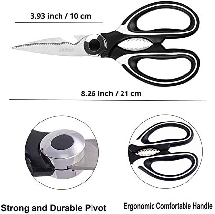 JSITON Ultra Sharp Premium Heavy Duty Kitchen Shears and Multi Purpose