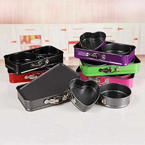 Random Color 3pcs Set Metallic Leakproof Bakeware Set Springform Pan