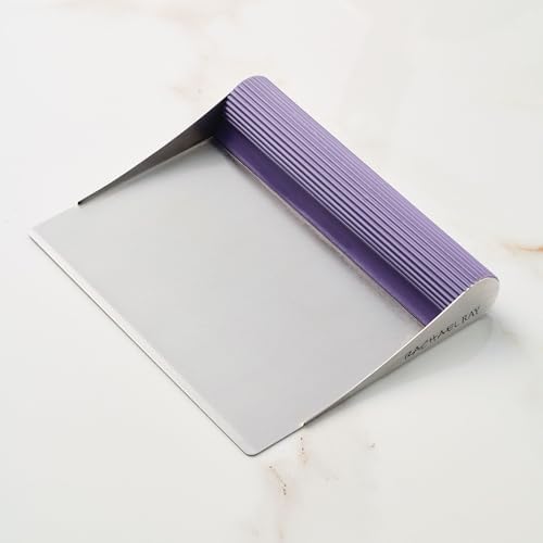 Rachael Ray Stainless Steel Pastry Scraper, Purple