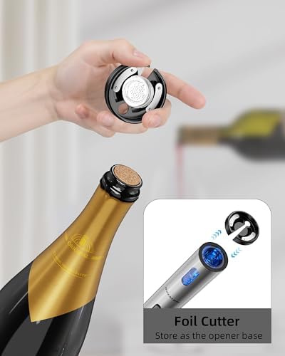Newise Rechargeable Electric Wine Gift Set: Wine Opener, Aerator