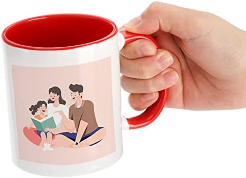AVLA 6 Packs Porcelain Sublimation Mugs, 12 OZ Blank Drinking Cups