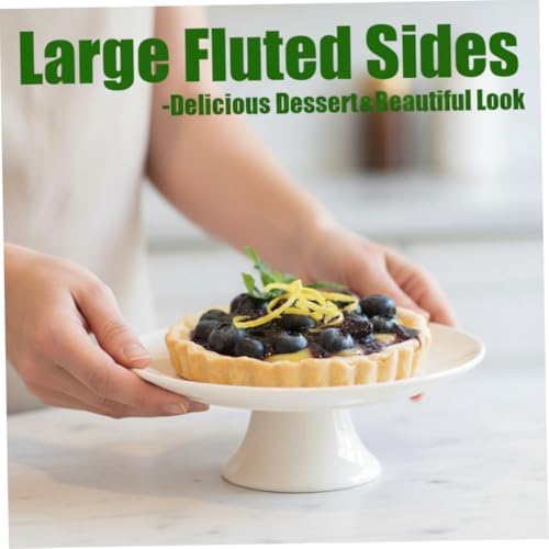 6 Pack 5 Inch Mini Tart Pans with Removable Bottom, Non Stick Quiche