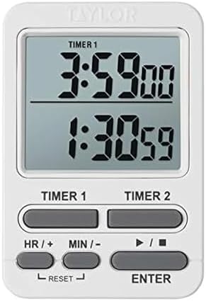 Taylor Digital Dual Event Timer Clock, 2 Inch