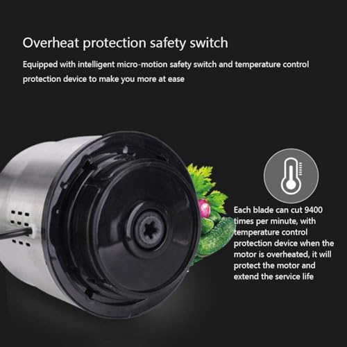 Electric Food Processor, 6L, Stainless Steel Meat Grinder