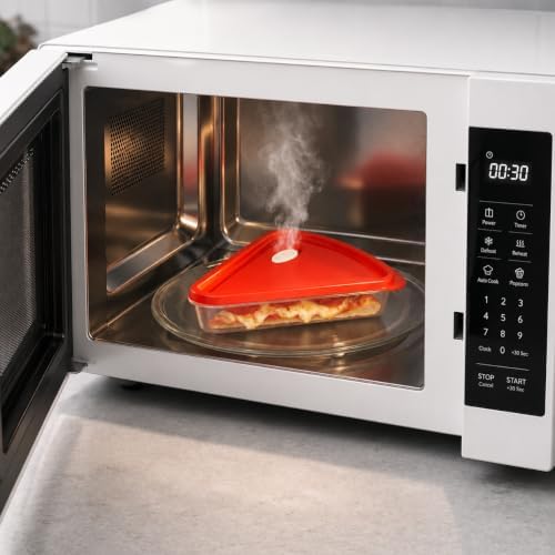 Pizza Storage Container 2-Pack, Stackable Pizza Saver for Leftovers