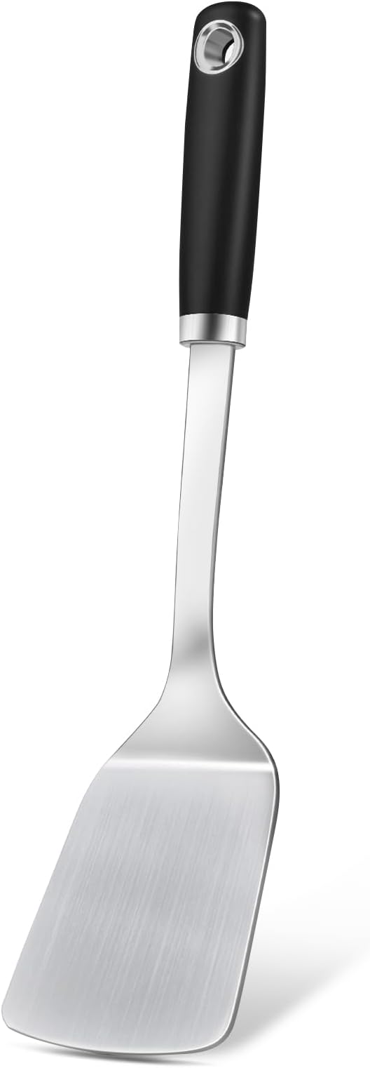 Stainless Steel Spatula, Metal Spatula Solid Turner, Heavy Duty Sturdy Spatulas by Unknown