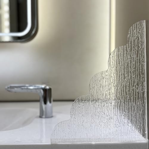 Large Shower Splash Guard, 2 Pack, 9.1 x 11.5 Inch, Waterproof Bathtub