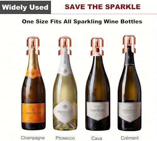 2Pcs Champagne Stoppers – Premium Stainless Steel Clamping Sparkling