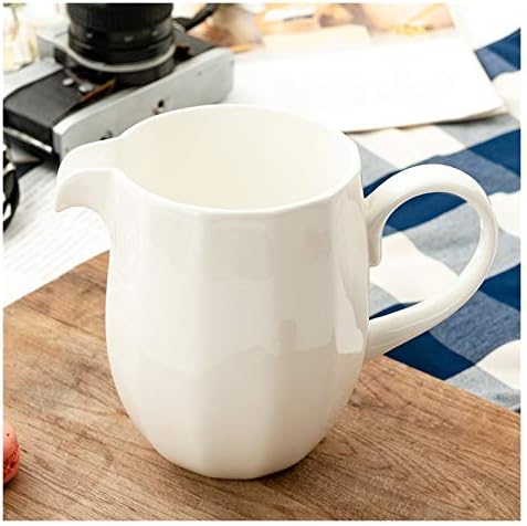 Gravy Bowl Large Capacity Classic Pure White Ceramic Creamer with