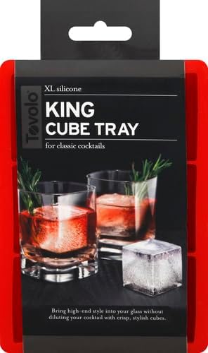 Tovolo, Large King Craft Ice Mold Freezer Tray of 2" Cubes, BPA-Free Silicone - Image 2
