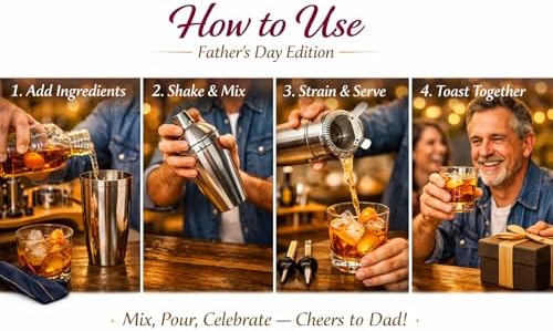 Spicy Tabanca 14-Piece Cocktail Shaker Set Bartender Kit