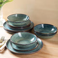 AmorArc Ceramic Dinnerware Sets for 8, 24Pcs Plates and Bowls Sets Dishes