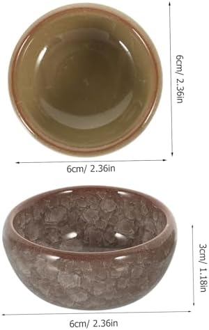 PartyKindom Ceramic Essential Oil Blending Bowl Set, 6 Piece Thai