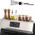 Magnetic Stove Top Shelf 30 Inch - Stainless Steel Over Stove Spice