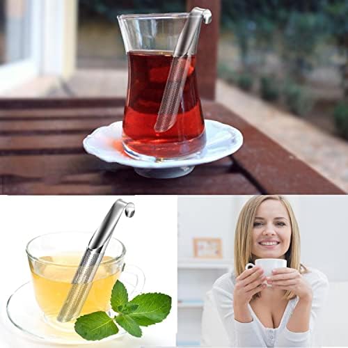 Tea Strainer & Infuser Set - 2 Pack Stainless Steel Tea Diffusers with