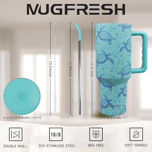 Sea Turtle Tumbler Gifts for Women 40 oz Sea Turtle Tumbler with